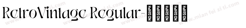 RetroVintage Regular字体转换